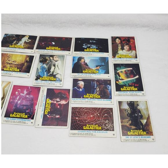 1978 Topps Battlestar Galactica Trading Cards Lot of 14 Vintage - Picture 2 of 12
